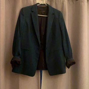 Deep teal tailored blazer